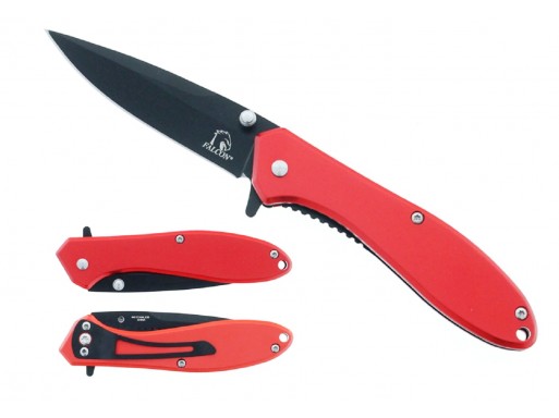 Falcon 7" Spring Assisted Pocket Knife KS9004RD